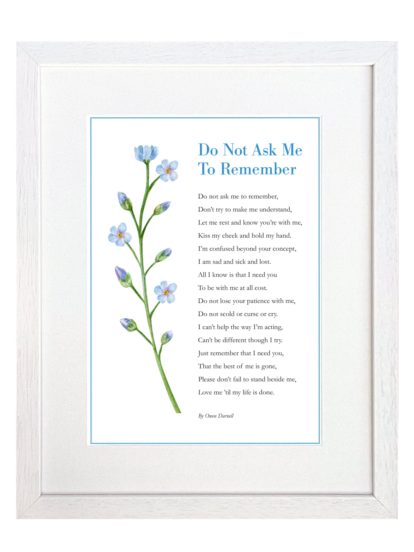 Do Not Ask Me To Remember (Alzheimer & Dementia) Gift
