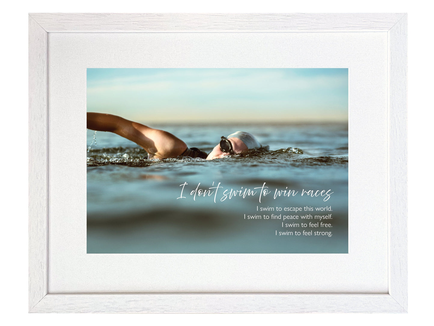 "I don't swim to win races" - sea swimmer