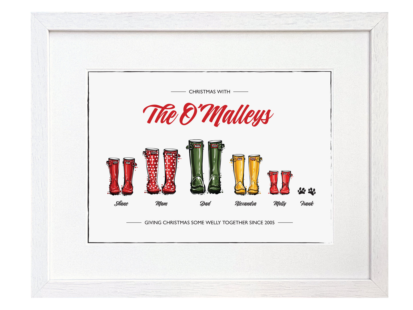 Family Christmas Wellies