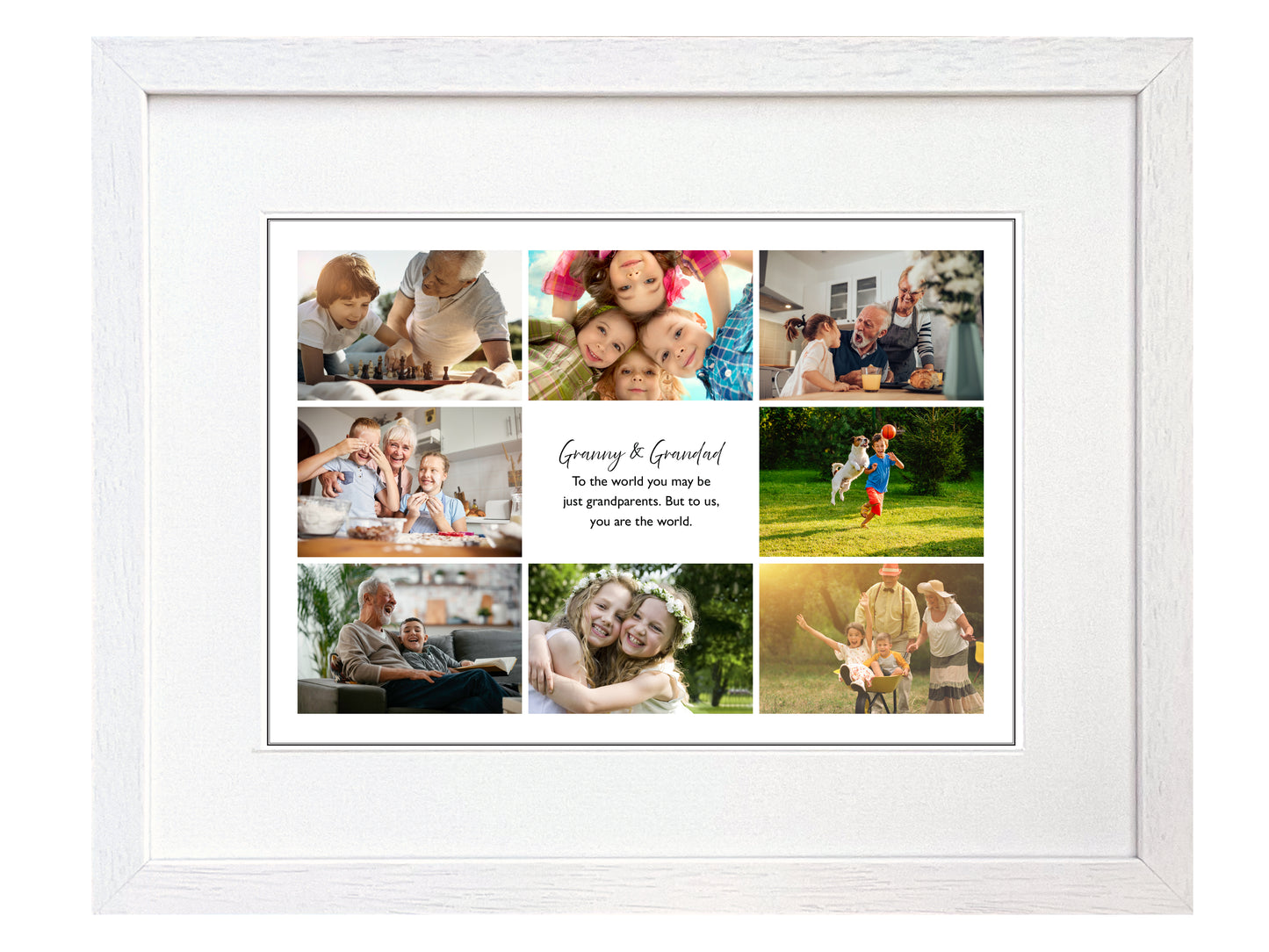 Grandparents - personalised photo collage (x8)