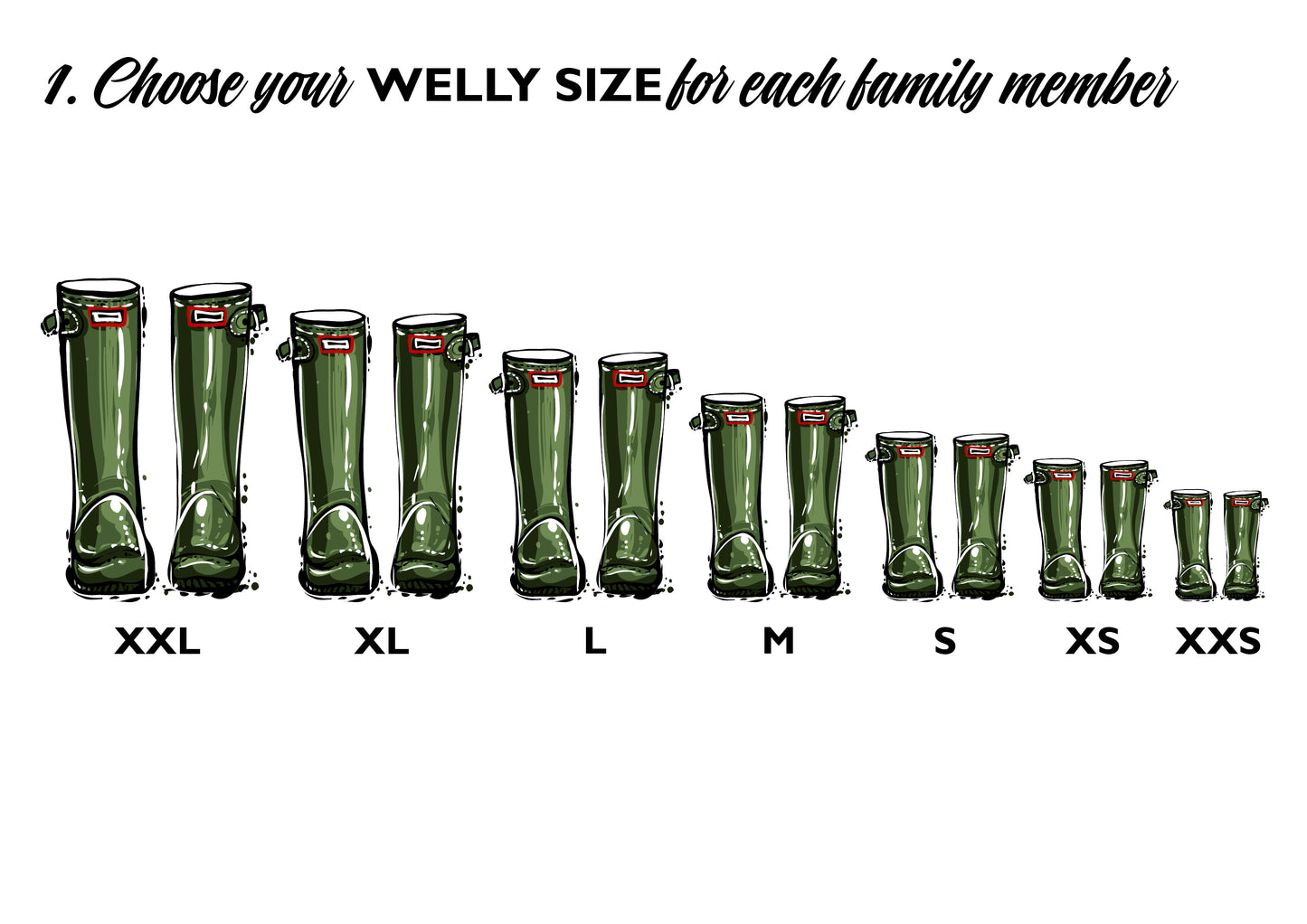 "We Do Family" Wellies (Large)