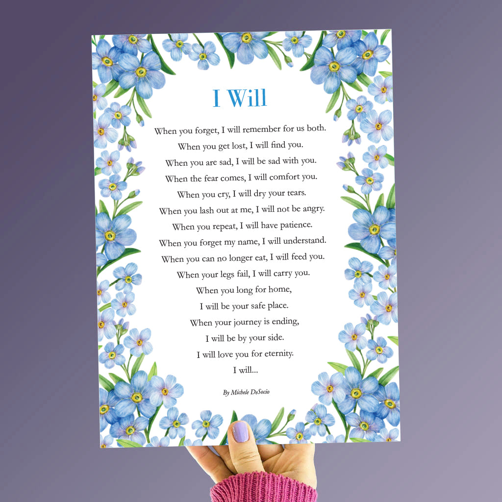 "I Will" (Alzheimer & Dementia) Gift