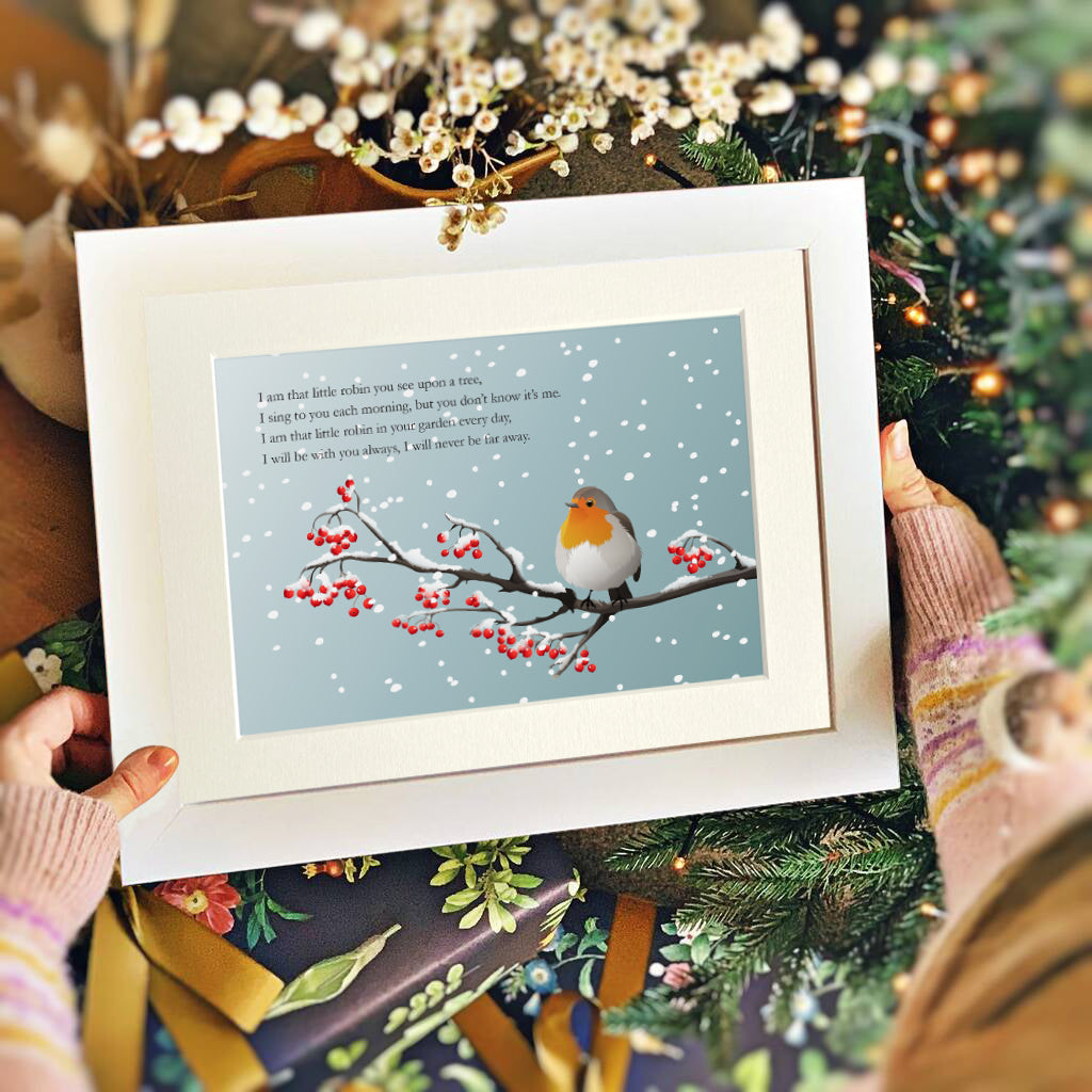 "I Am That Little Robin" (8 x 10in Mount only) FREE shipping