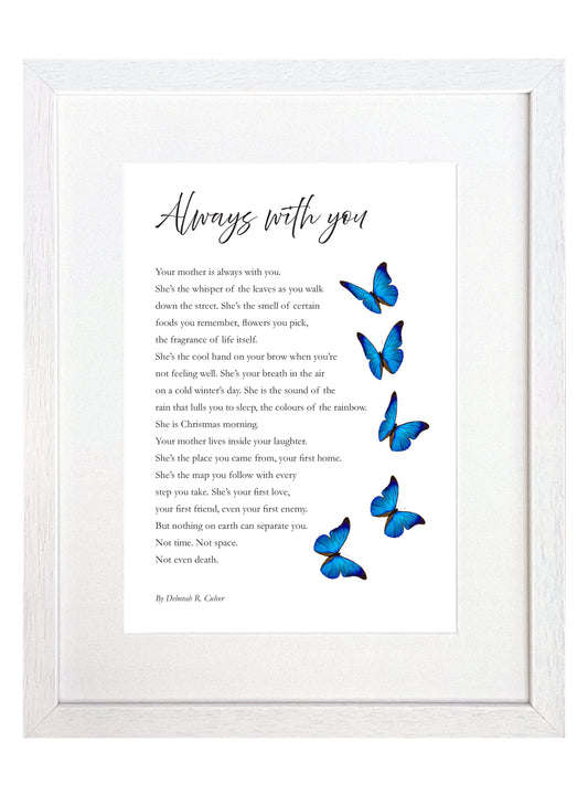 "Your mother is always with you" framed gift