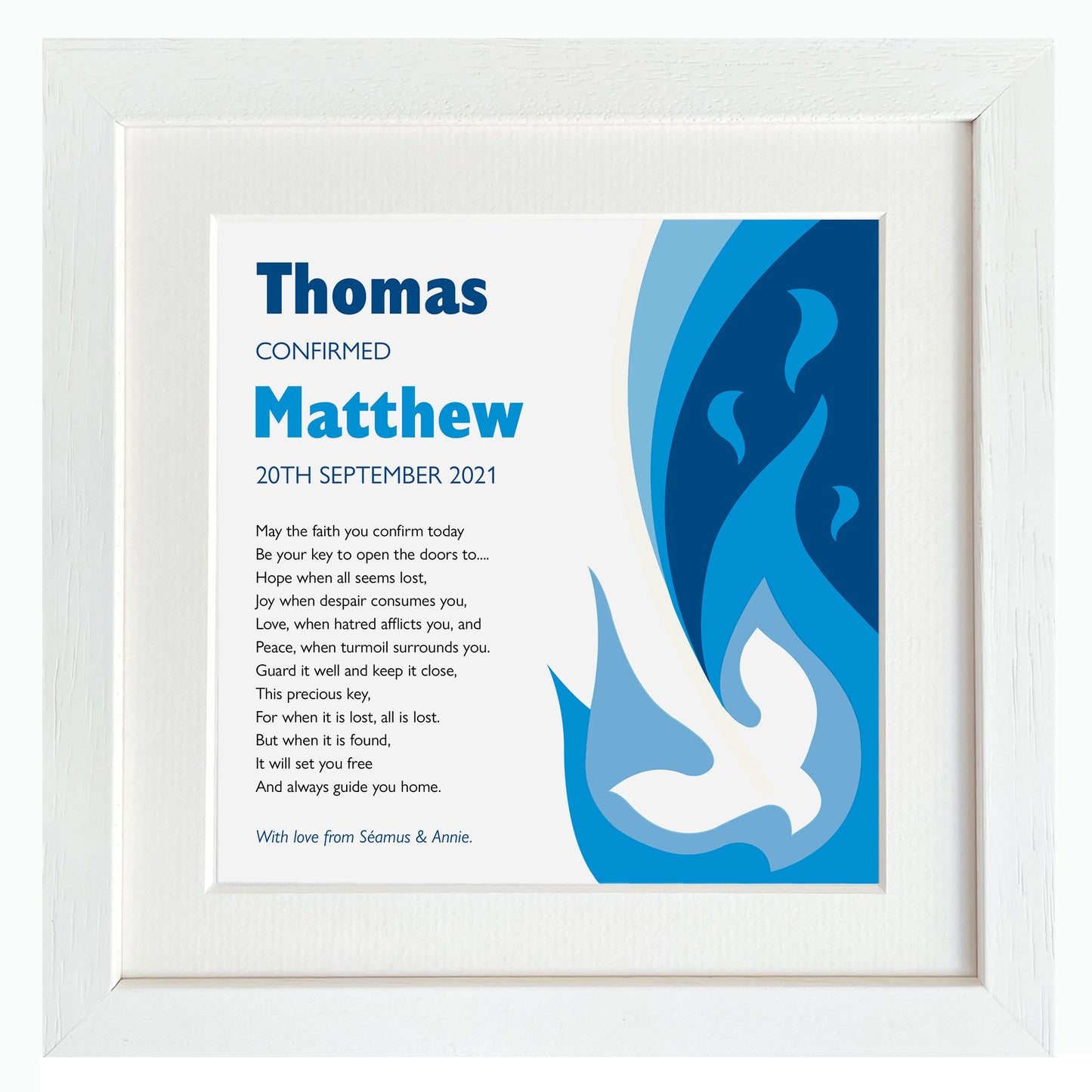 Contemporary Confirmation Dove