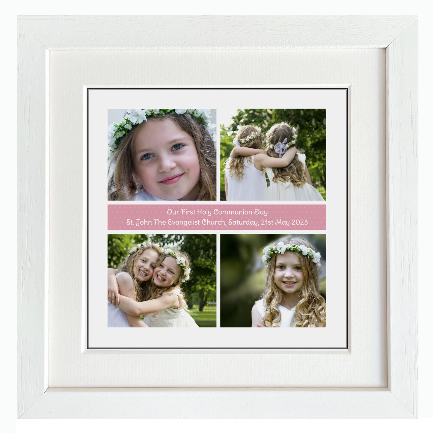 My Communion collage (4 x photo)