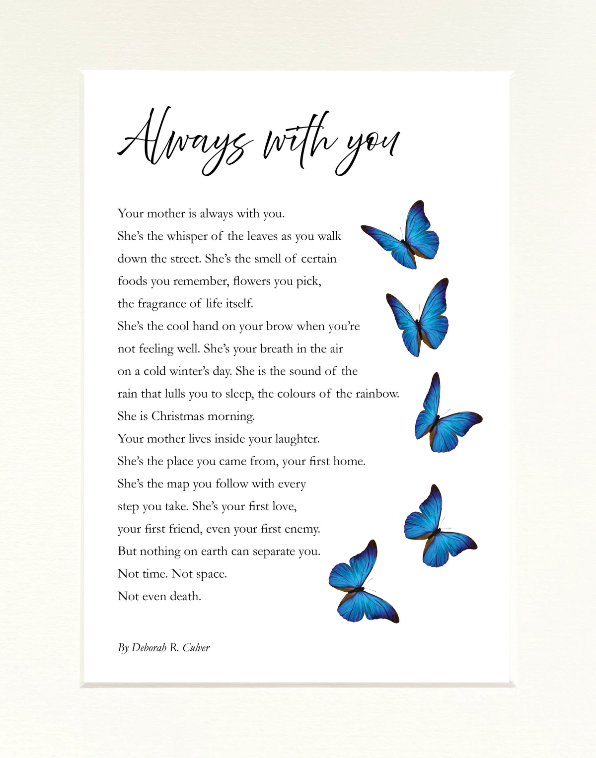 "Always With You" (14"x11" mounted print)