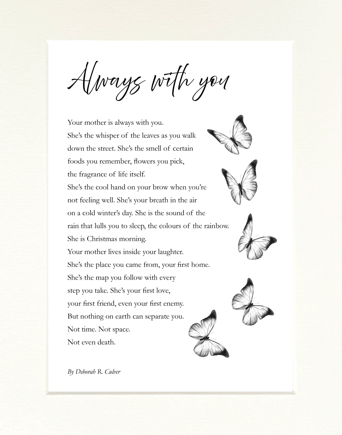 "Always With You" (14"x11" mounted print)