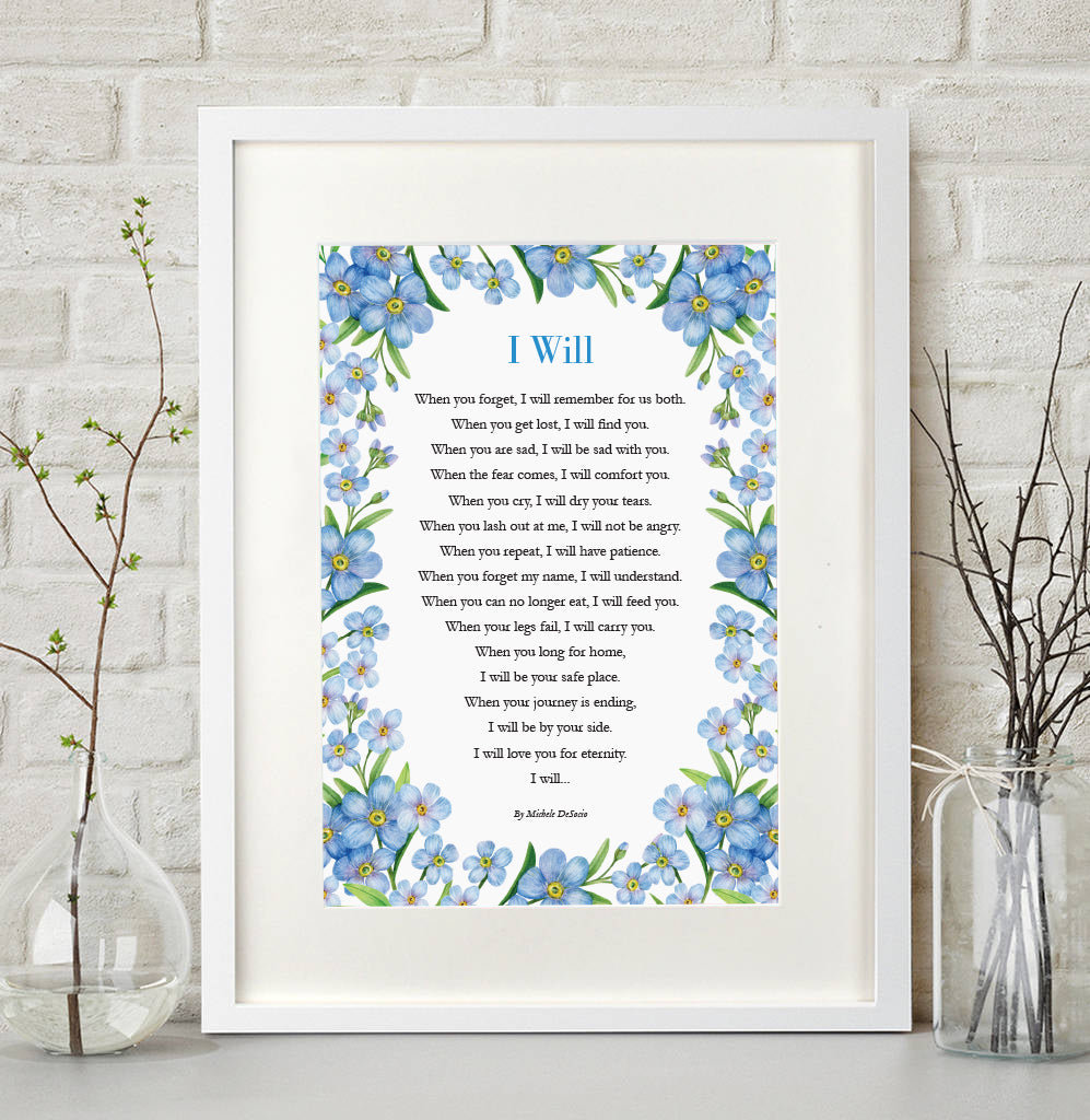 "I Will" (Alzheimer & Dementia) Gift