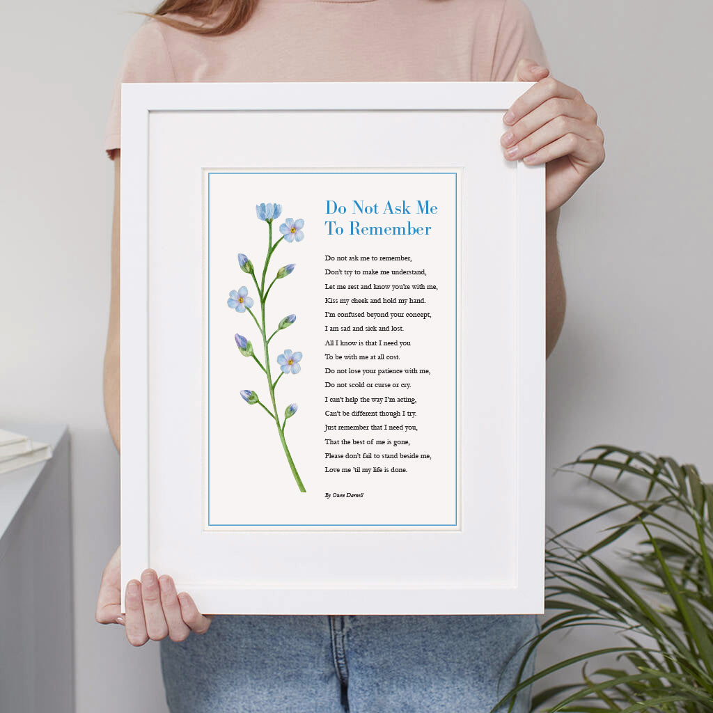Do Not Ask Me To Remember (Alzheimer & Dementia) Gift