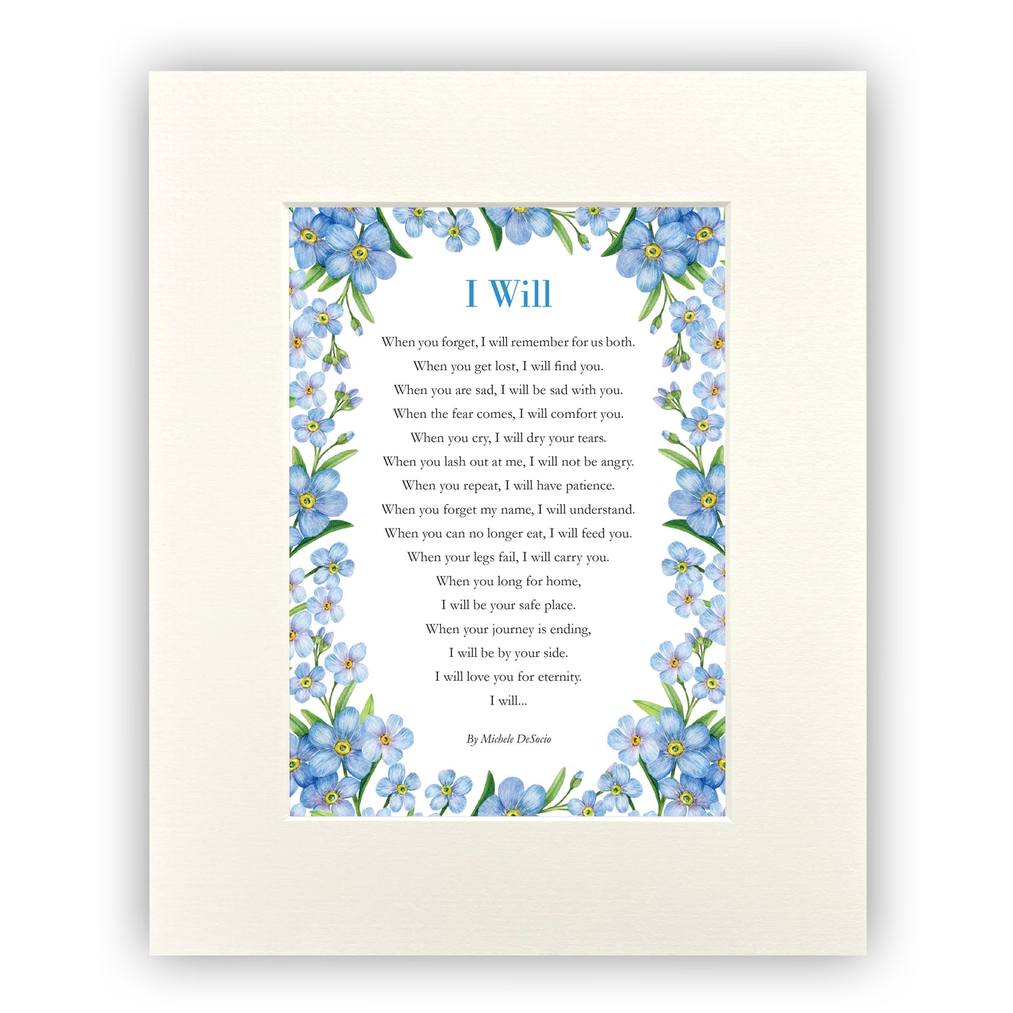 "I Will" (Alzheimer & Dementia) Gift