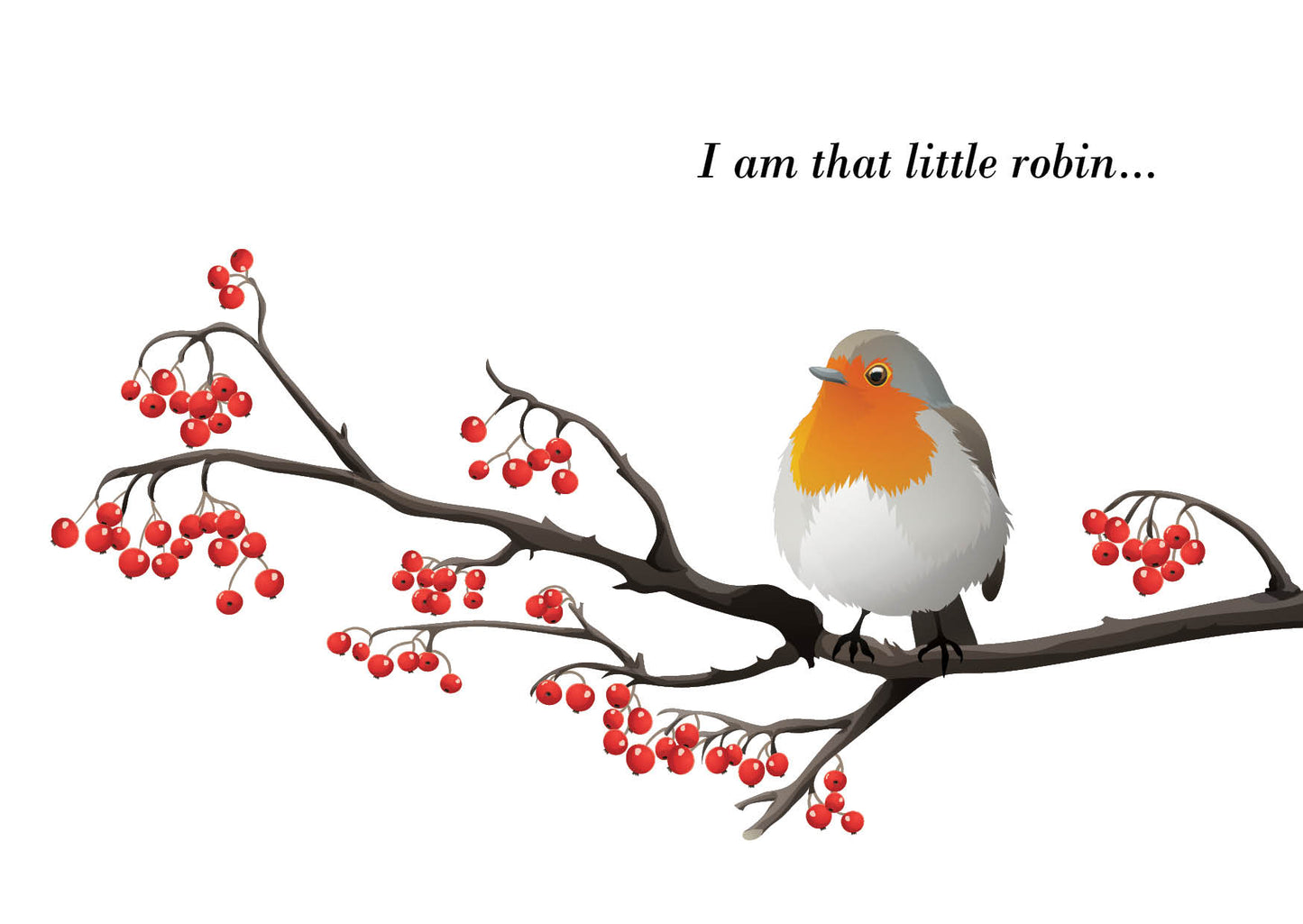 "I am that little robin" 6 pack cards