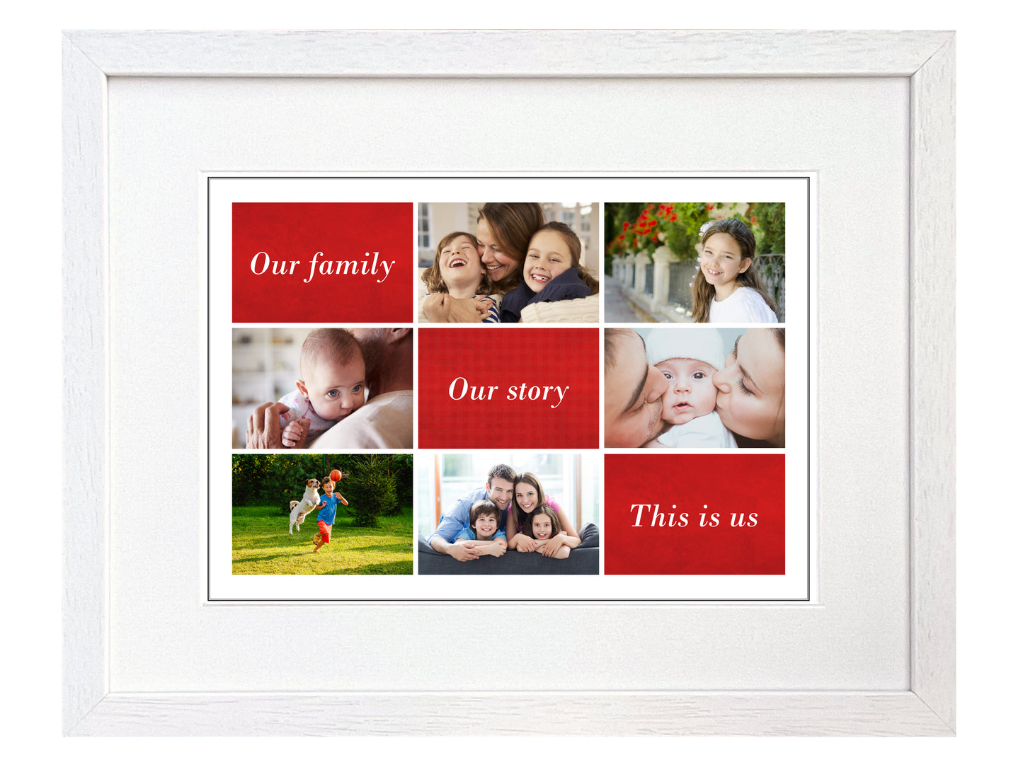 "This is us" Family Photo Collage