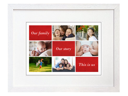 "This is us" Family Photo Collage (Large)