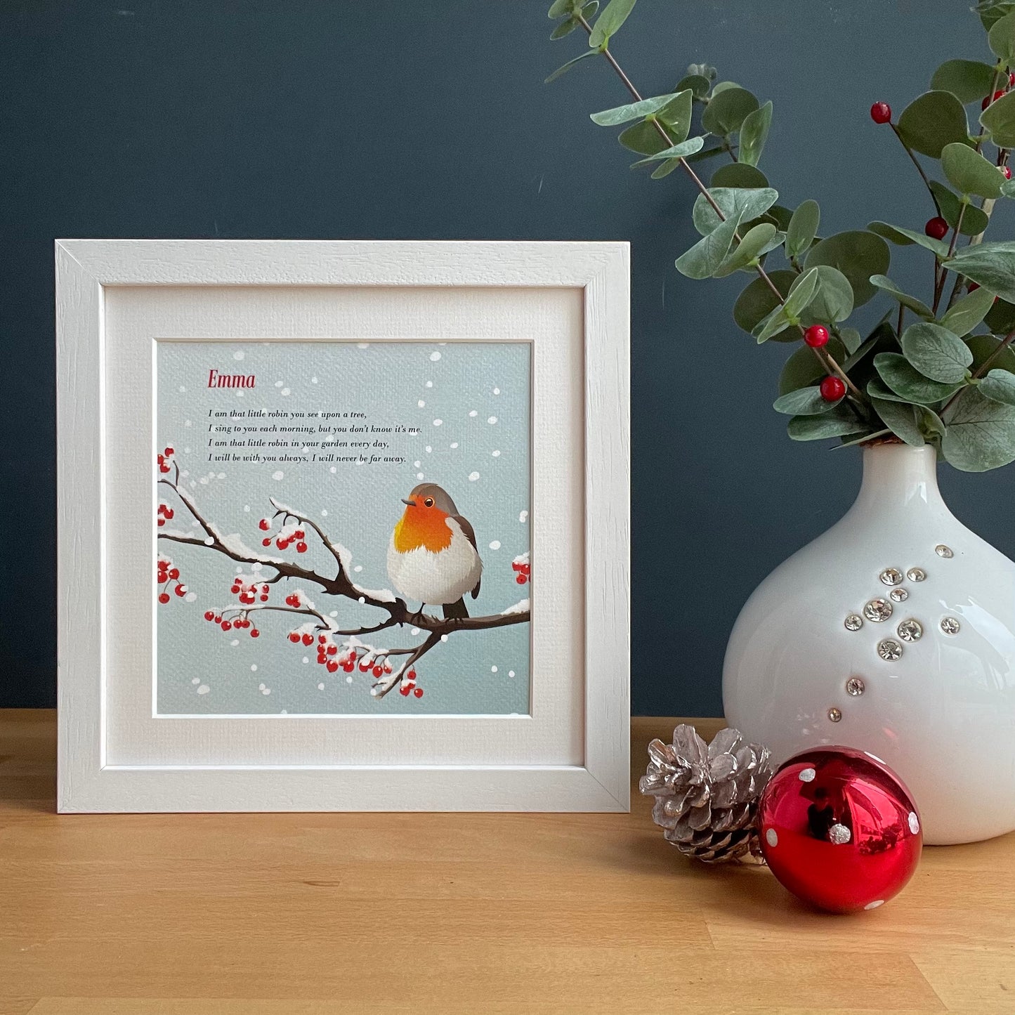 "I am that little robin" - personalised