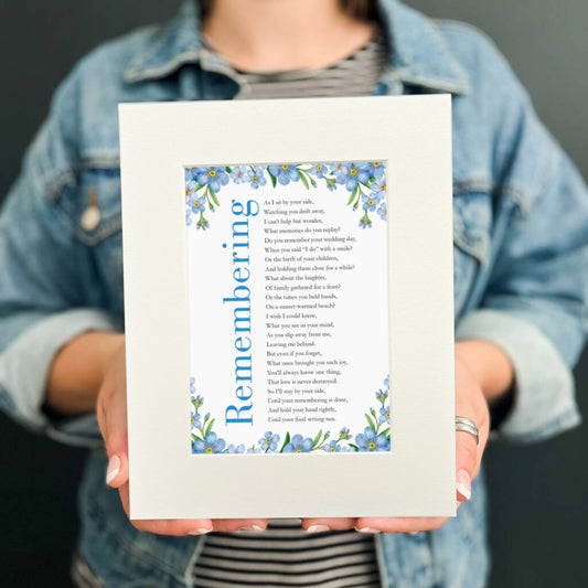 "Remembering" (Alzheimer & Dementia) Gift