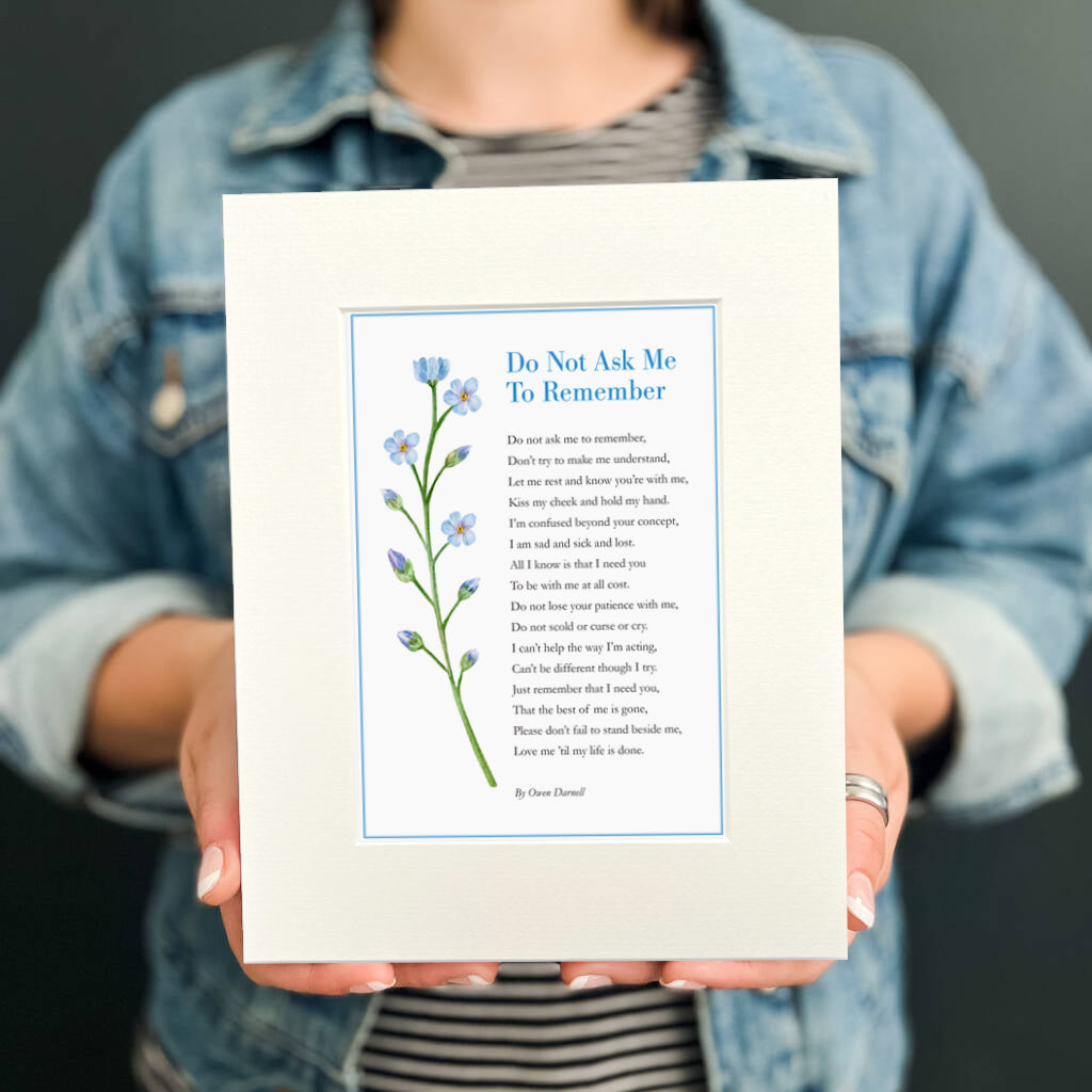 Do Not Ask Me To Remember (Alzheimer & Dementia) Gift