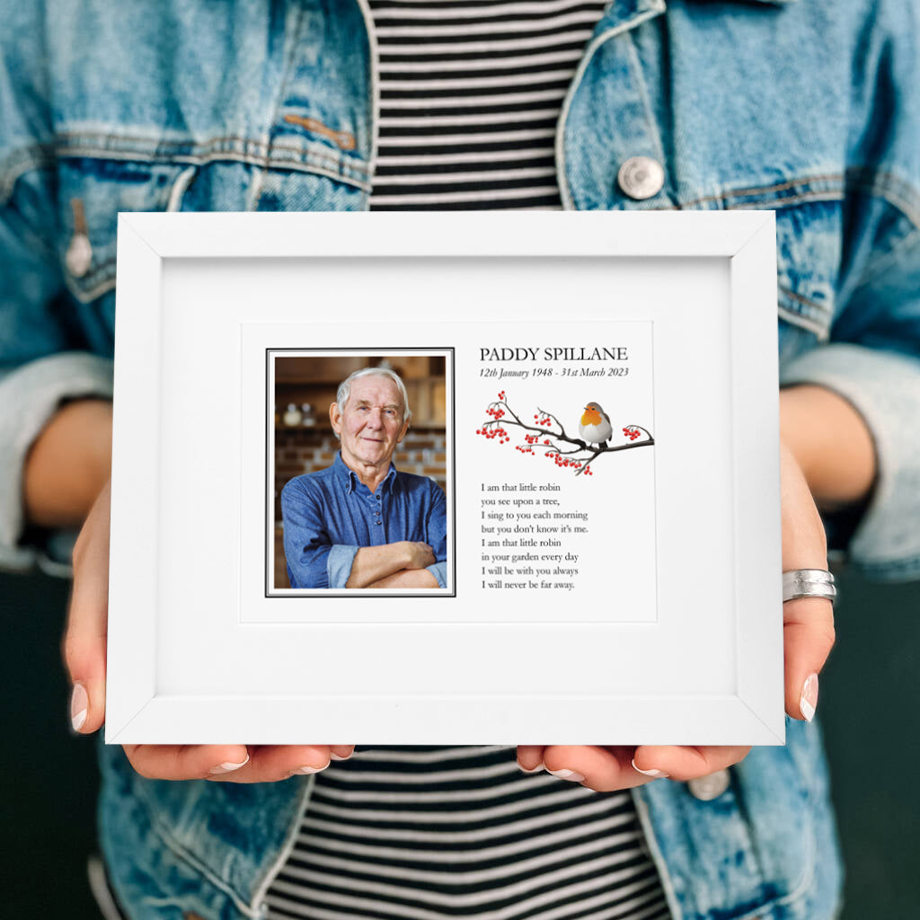 "I Am That Little Robin" & Photo (8 x 10in Mount only) FREE shipping
