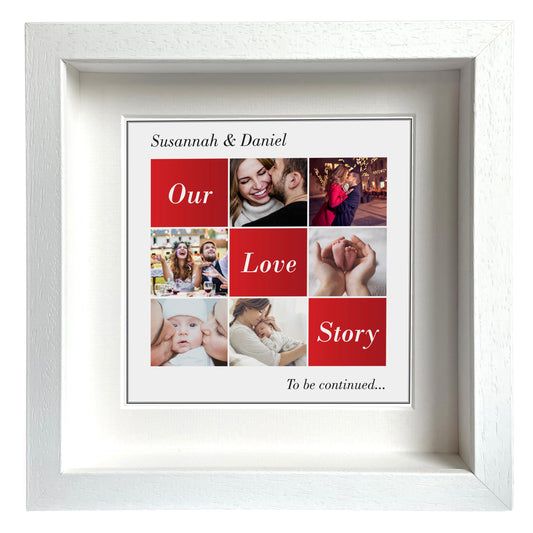 "Our Love Story" - 6 photo collage