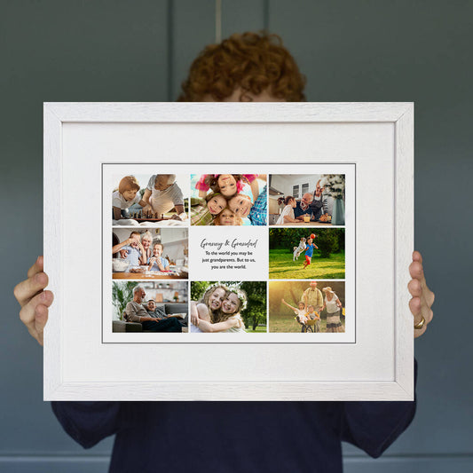 Grandparents - personalised photo collage (x8)