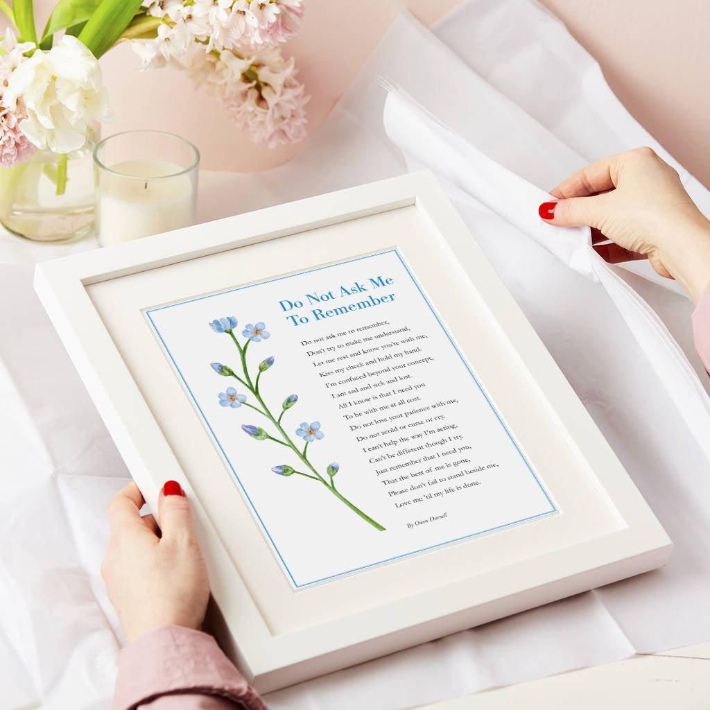 Do Not Ask Me To Remember (Alzheimer & Dementia) Gift
