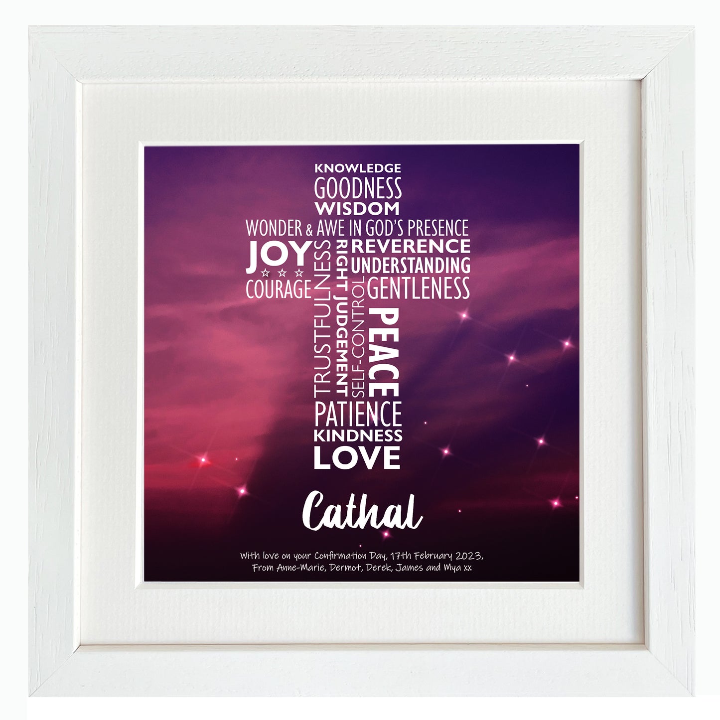 Confirmation Word Art Gift